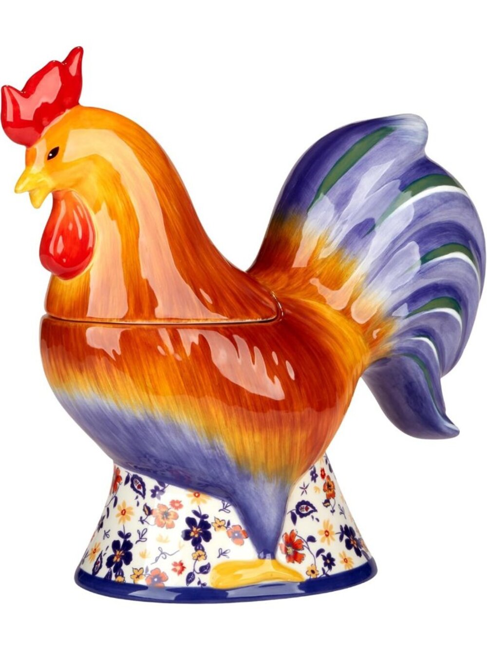 Charming 3D Rooster Cookie Jar - 48 oz, Perfect for Kitchen Decor & Storage